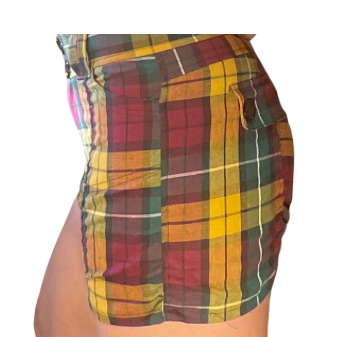 Jenny Shorts in Golden Scotch Plaid