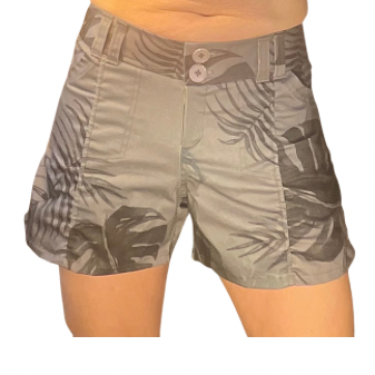 Jenny Shorts in Gray Vines