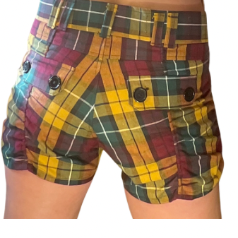 Jenny Shorts in Golden Scotch Plaid