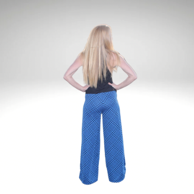 Jane Pant in Royal Herringbone
