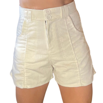 Lucy Shorts in White Waffle