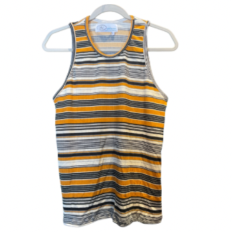 San Juan Tank Top in Mustard Stripes