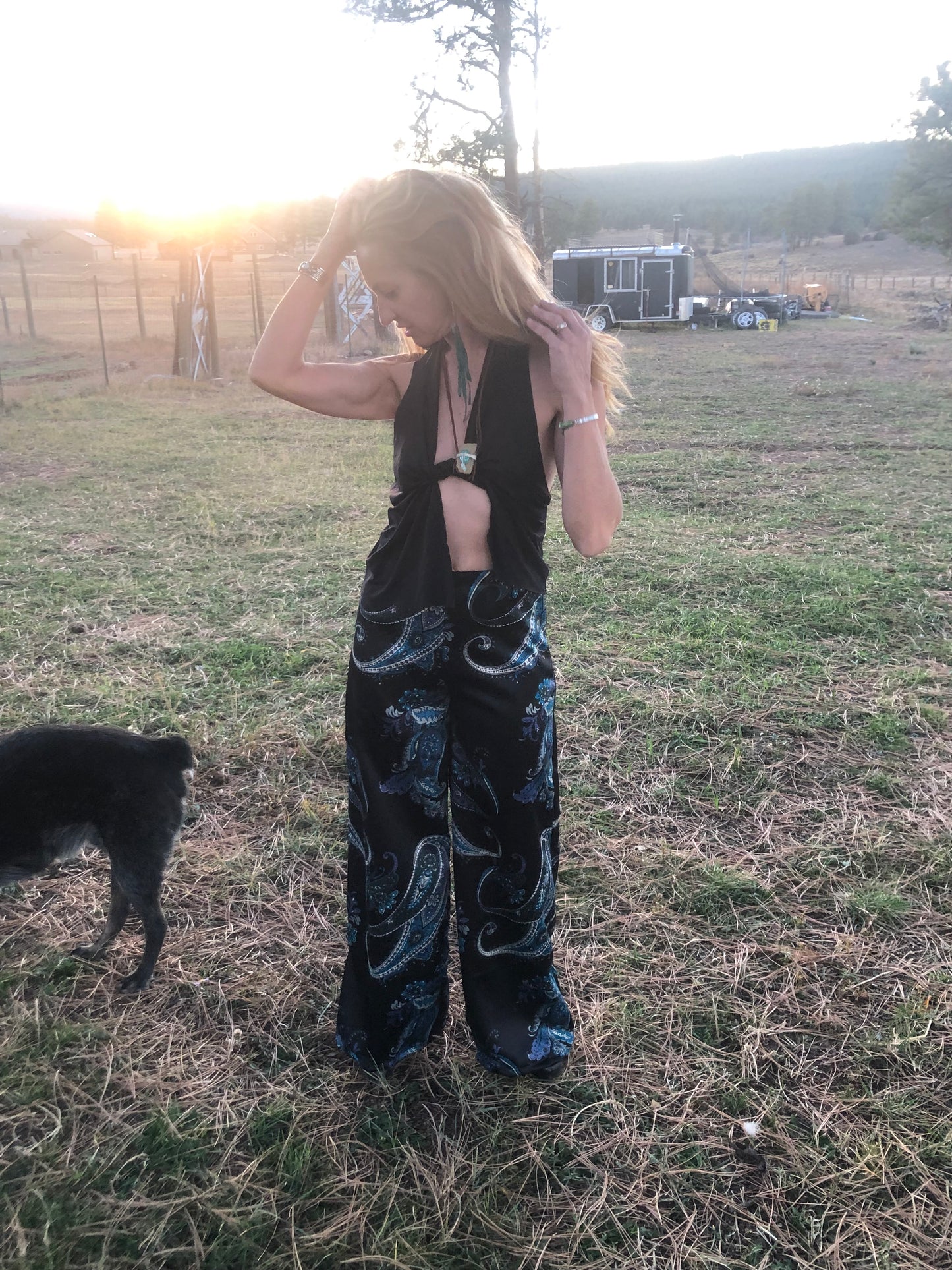 Jane Pant in Marco Polo Paisley
