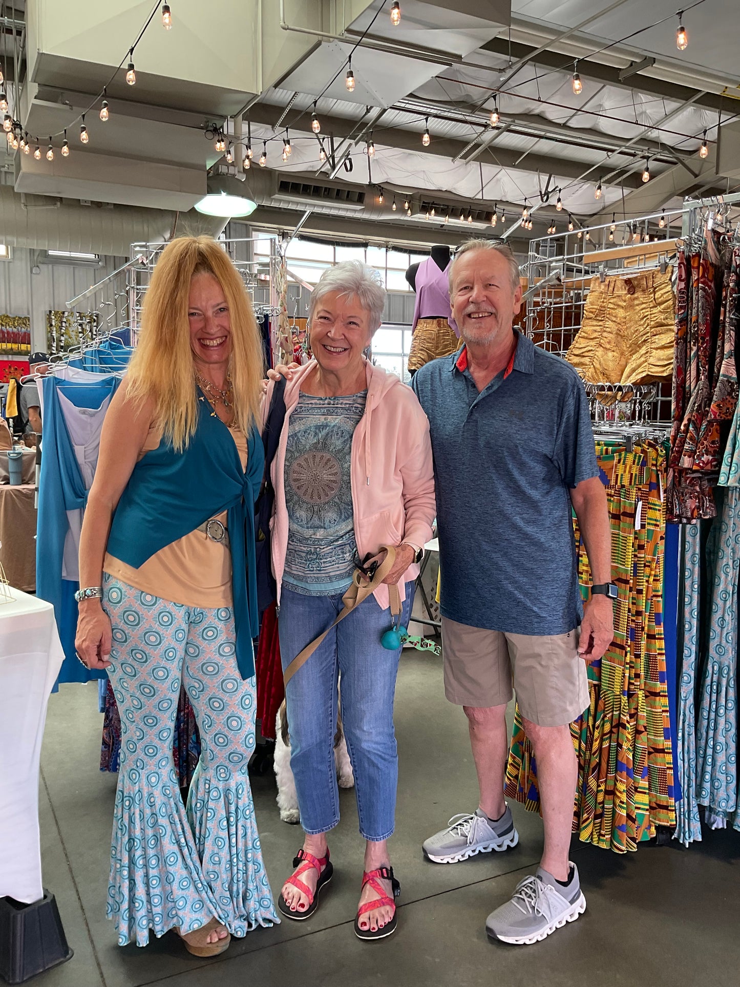 Daisy Bell Pants in Aqua Mandala