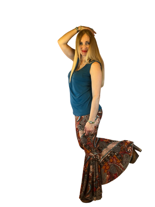 Daisy Bell Pants in Super Paisley