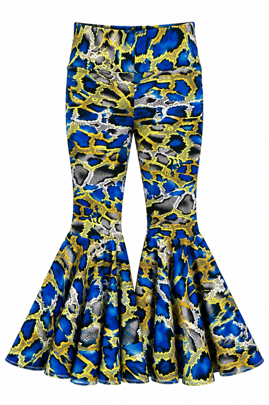 Li’l Daisy Bell Pants in Blue Snake