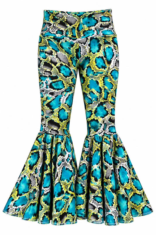Li’l Daisy Bell Pants in Turquoise Snake