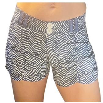 Jenny Shorts in Blue Zebra