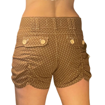 Jenny Shorts in Brown Diamonds