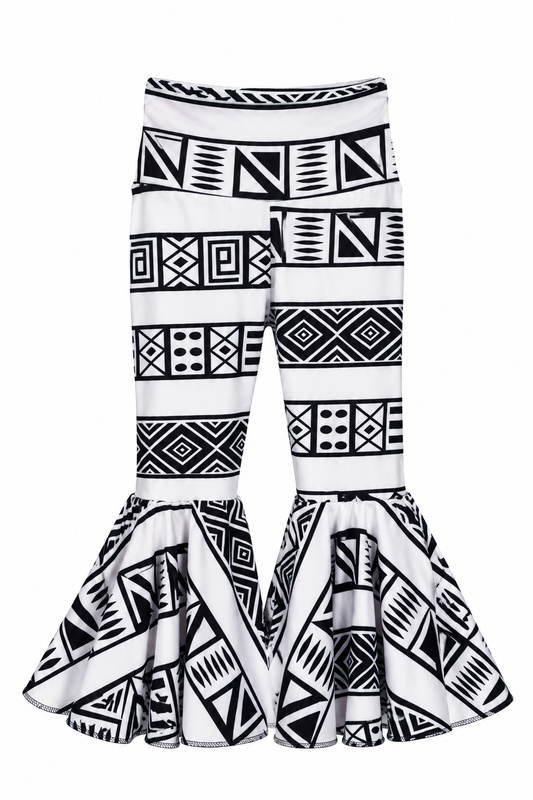 LI’l Daisy Bell Pants in White Aztec