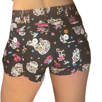 Jenny Shorts in Dia de Los Muertos