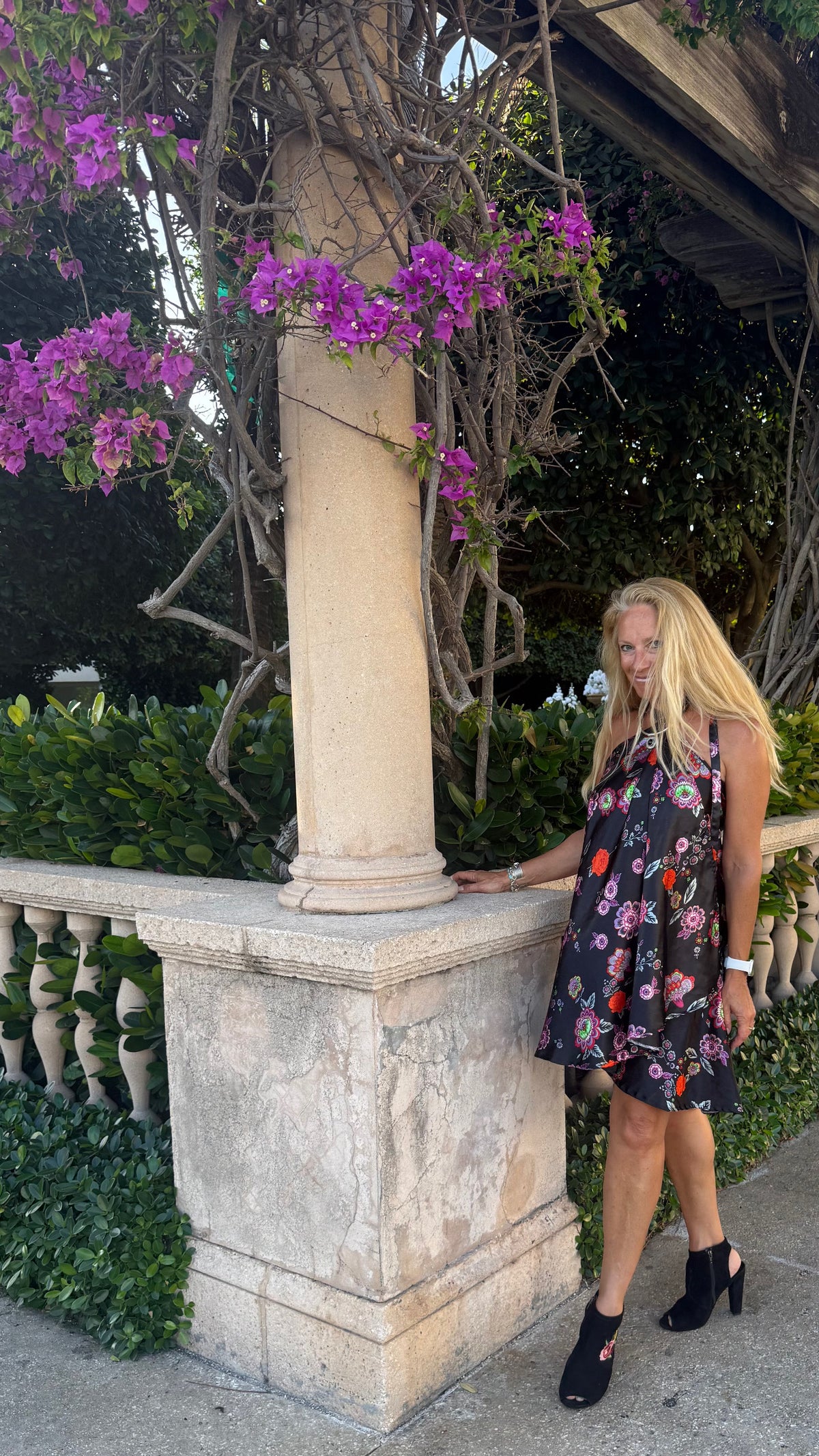 Camelion Skirt in Midnight Blossom