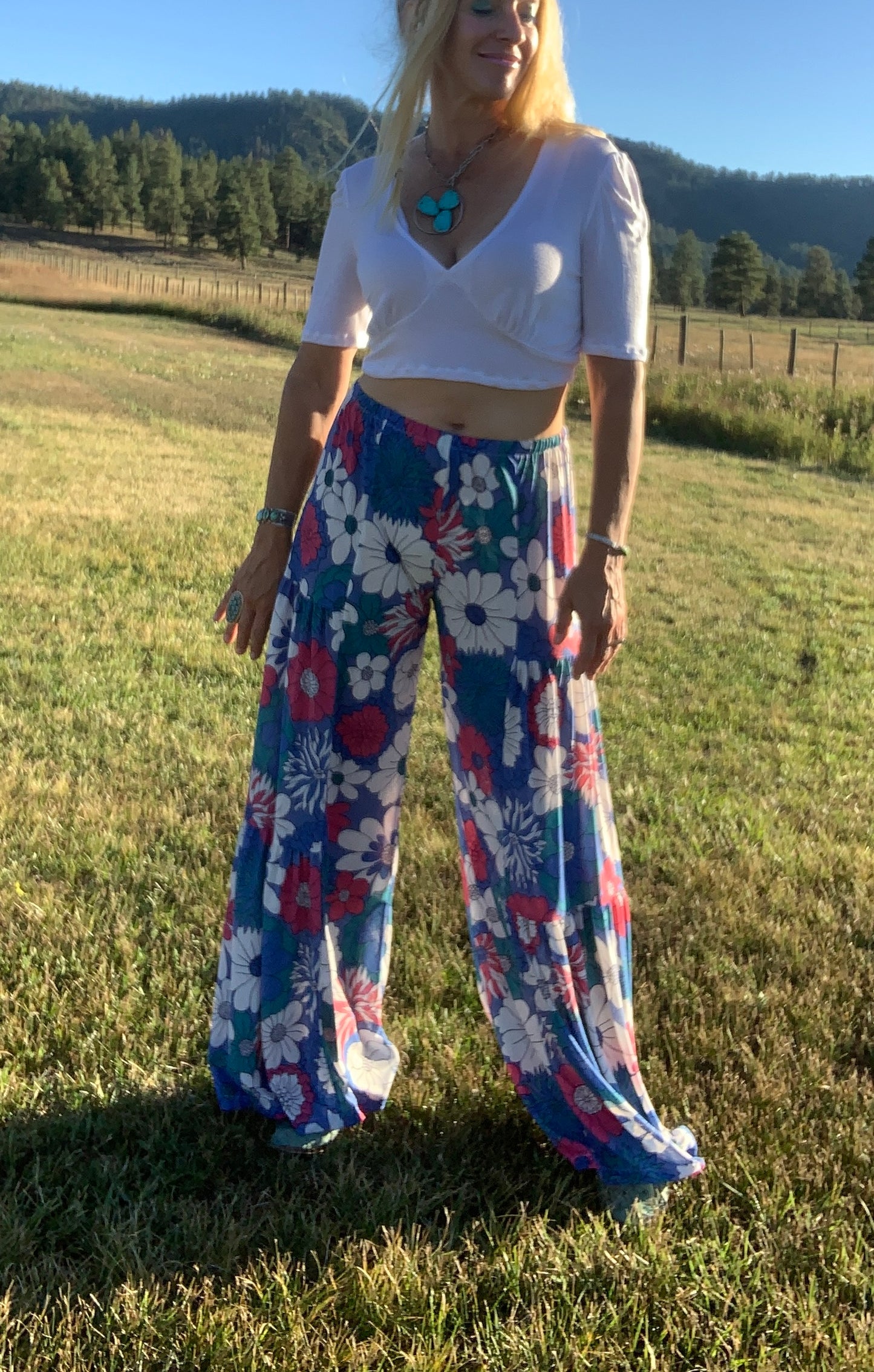 Sandy Pants in Daisy Floral