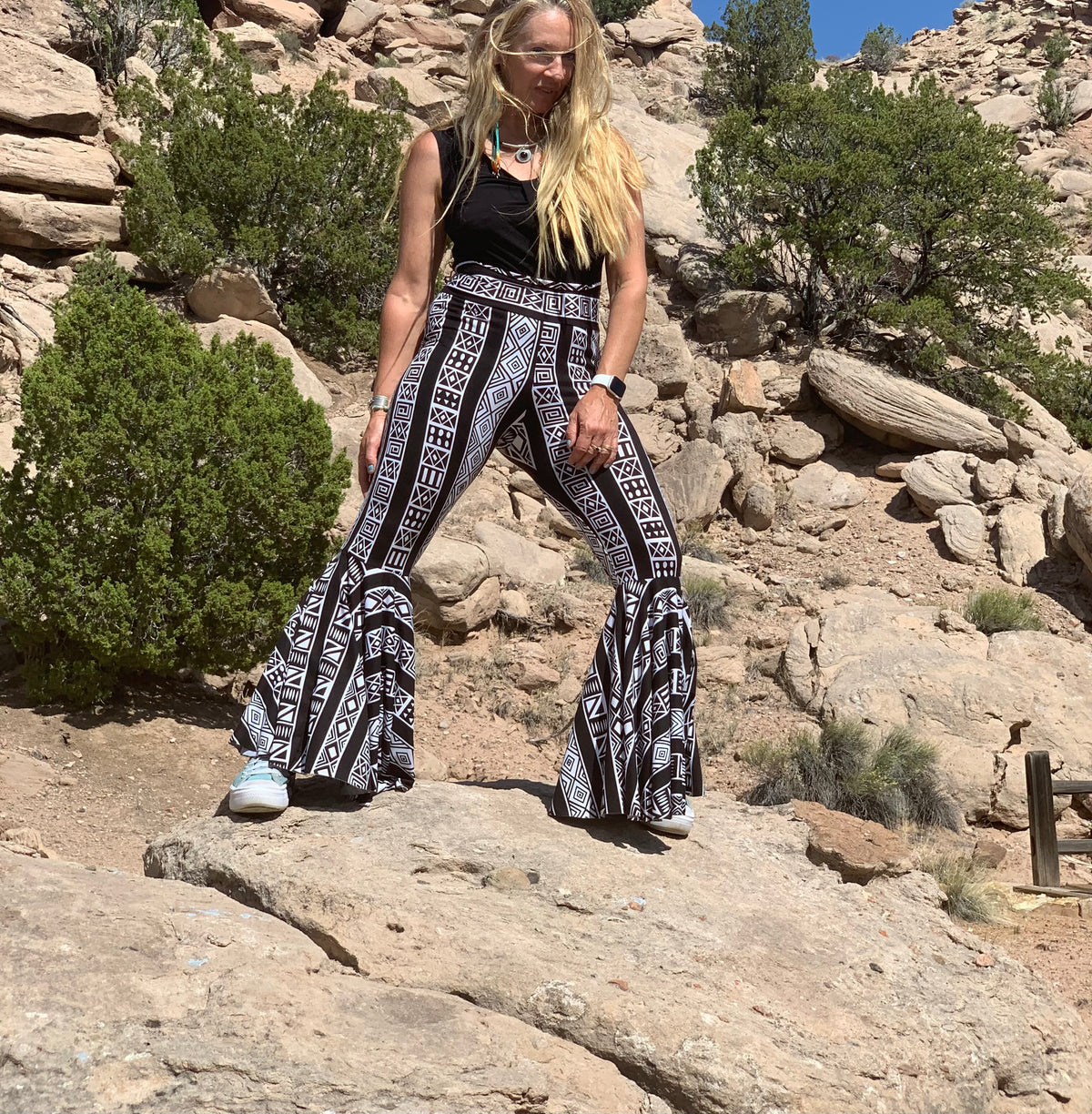 Daisy Bell Pants in Aztec and the Tracey Tank
