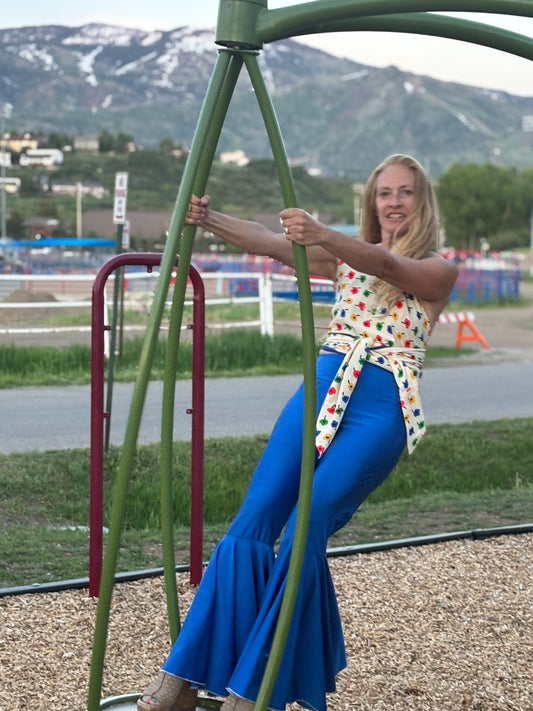 Susie Halter Top in Retro Floral