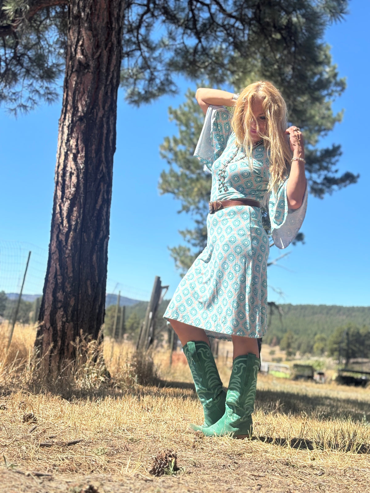 Francine Dress in Sedona Sunset