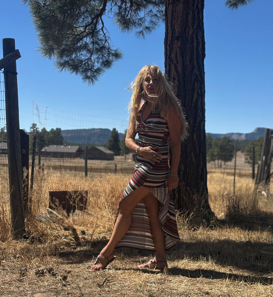 Andy Dress in Retro Stripes