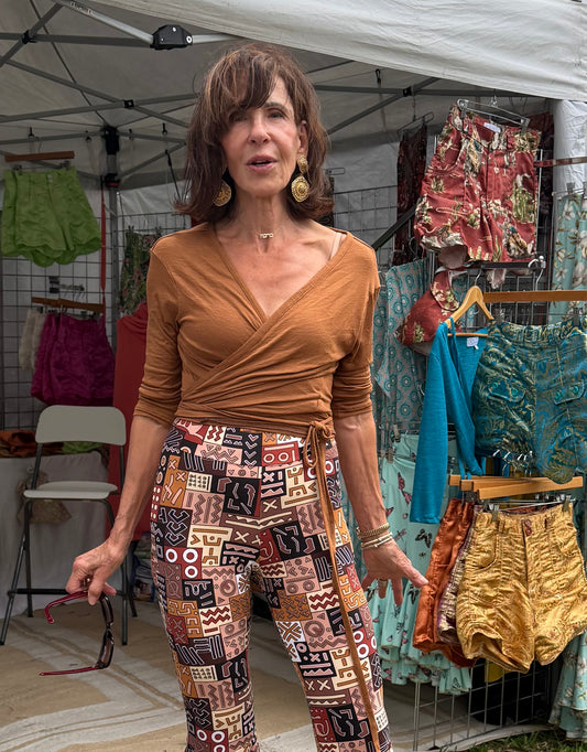 Jazz Wrap Sweater in Sand