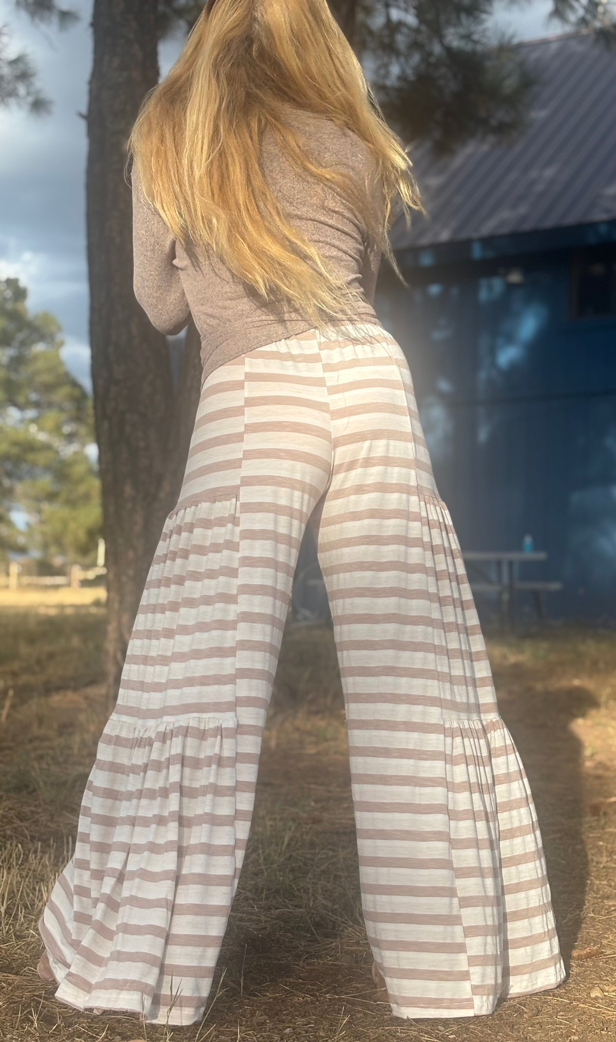 A Sandy Pants in Sandstone Stripes