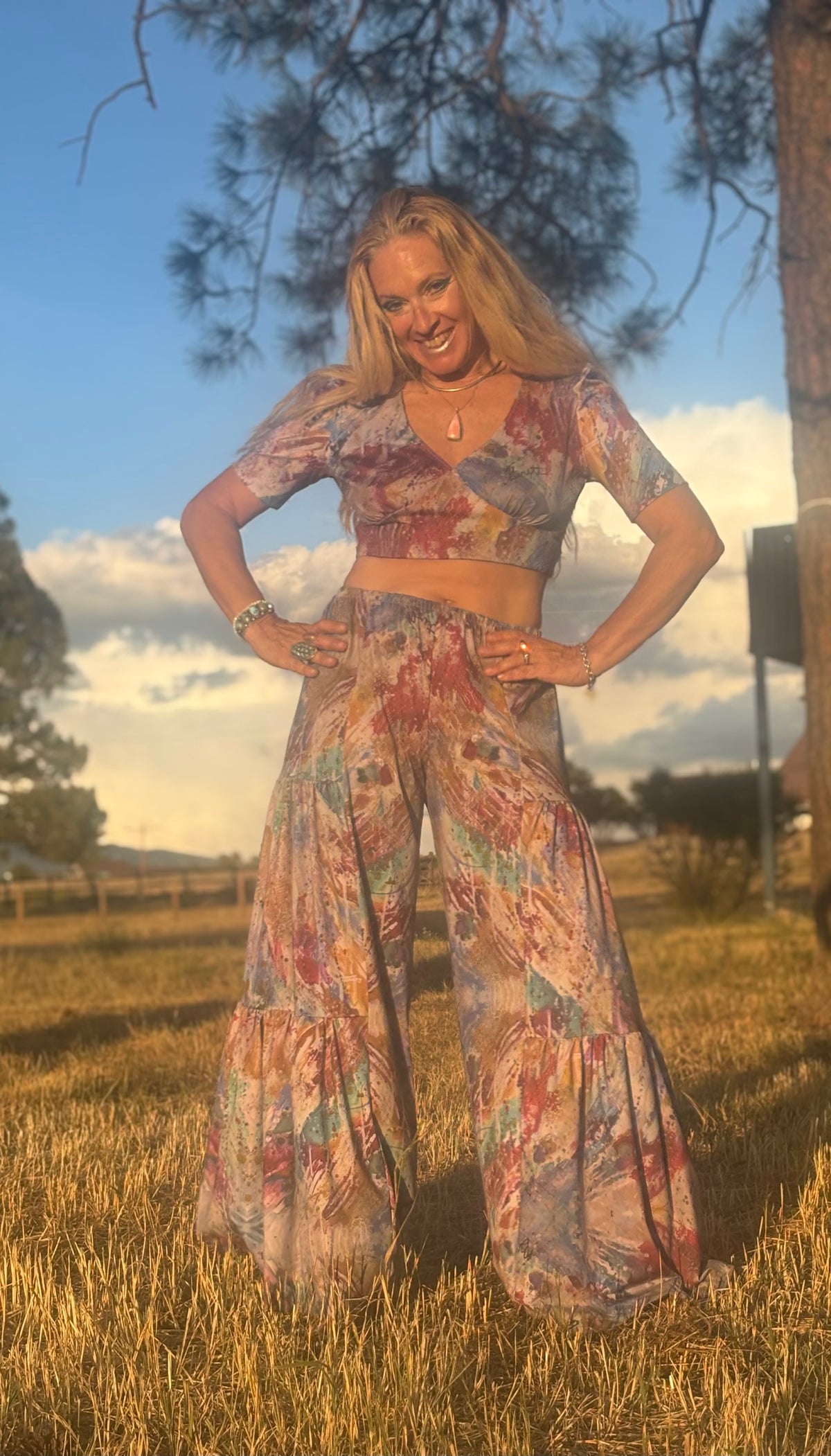 Sandy Pants in Essence and Betsy Top in Essence