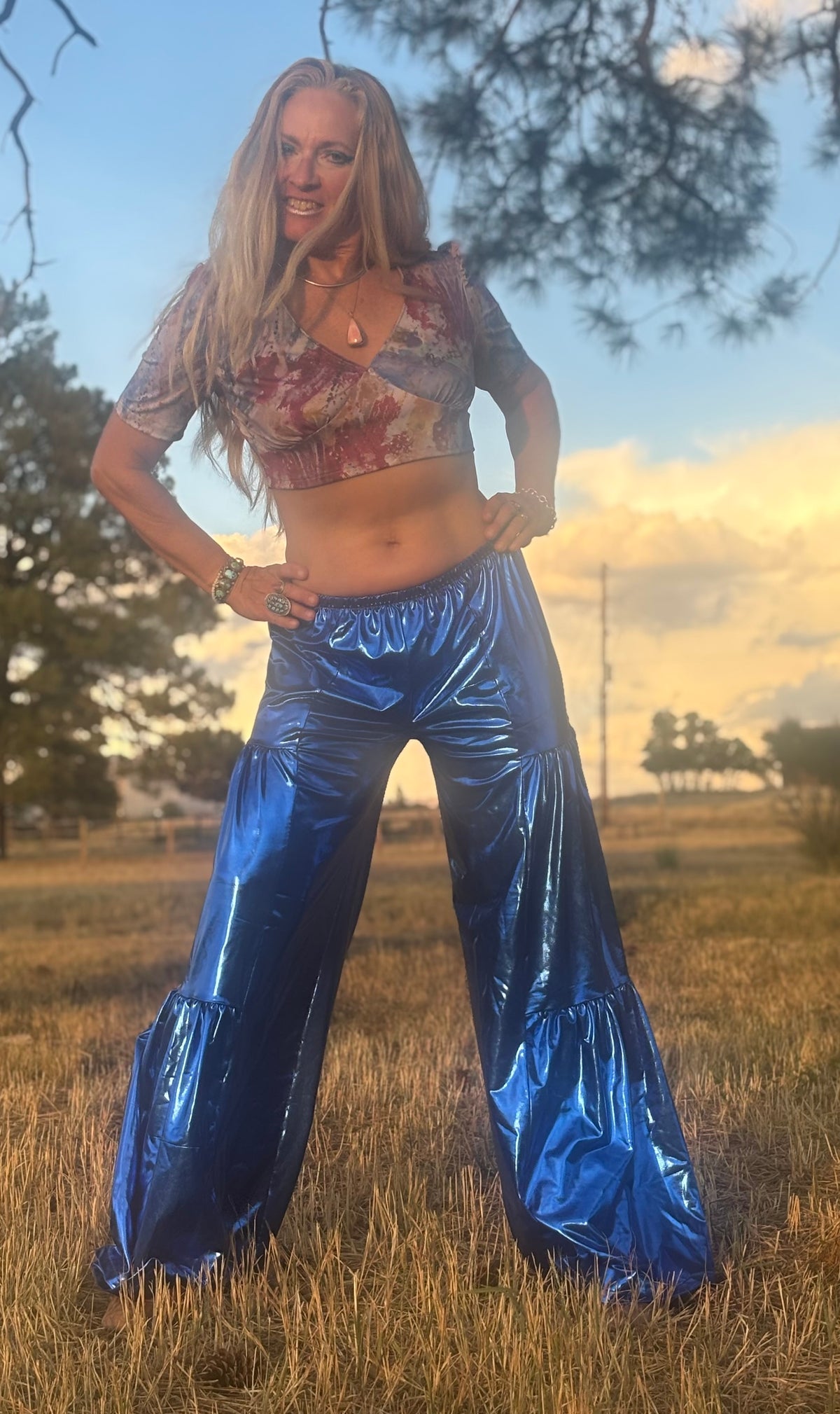 A Sandy Pants in Electric Sky