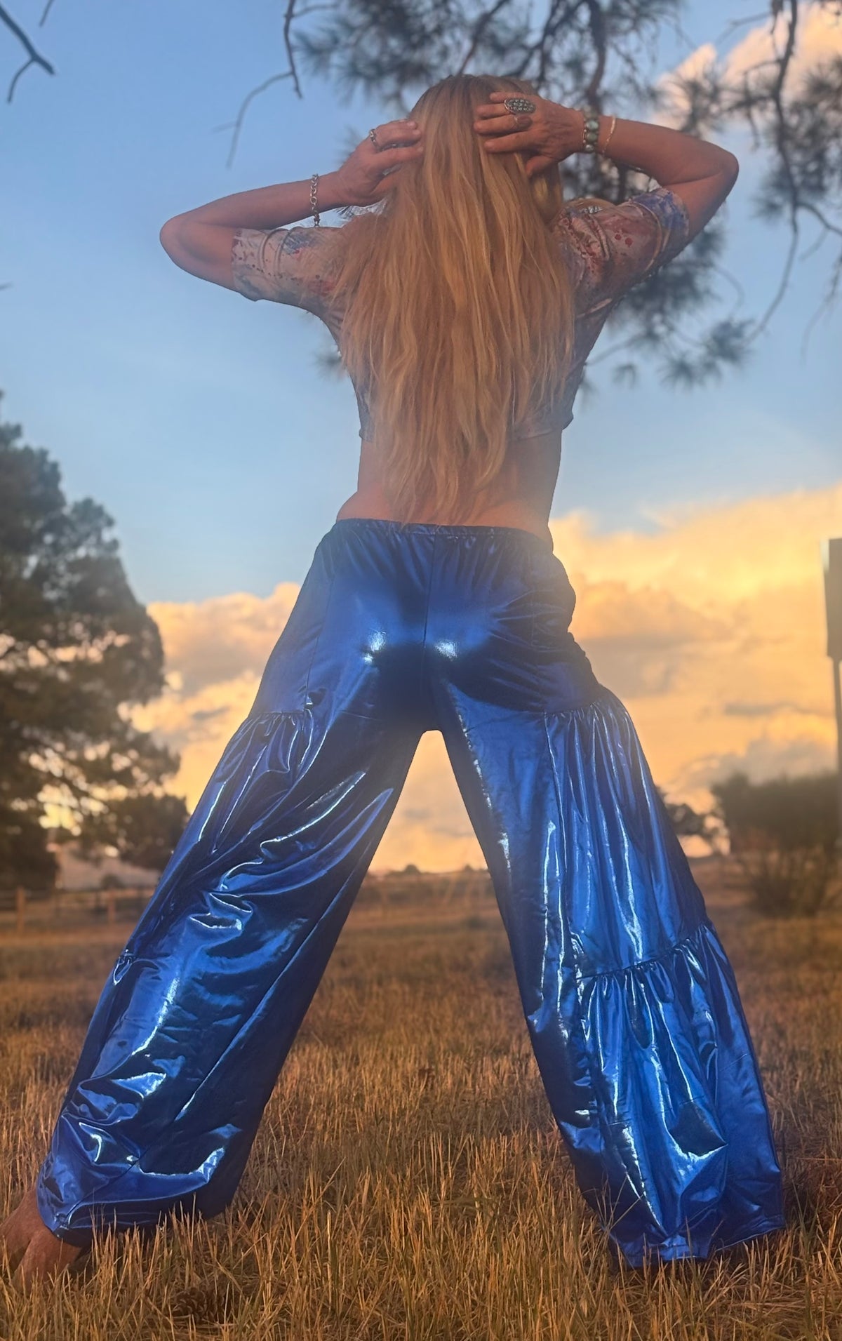 A Sandy Pants in Electric Sky