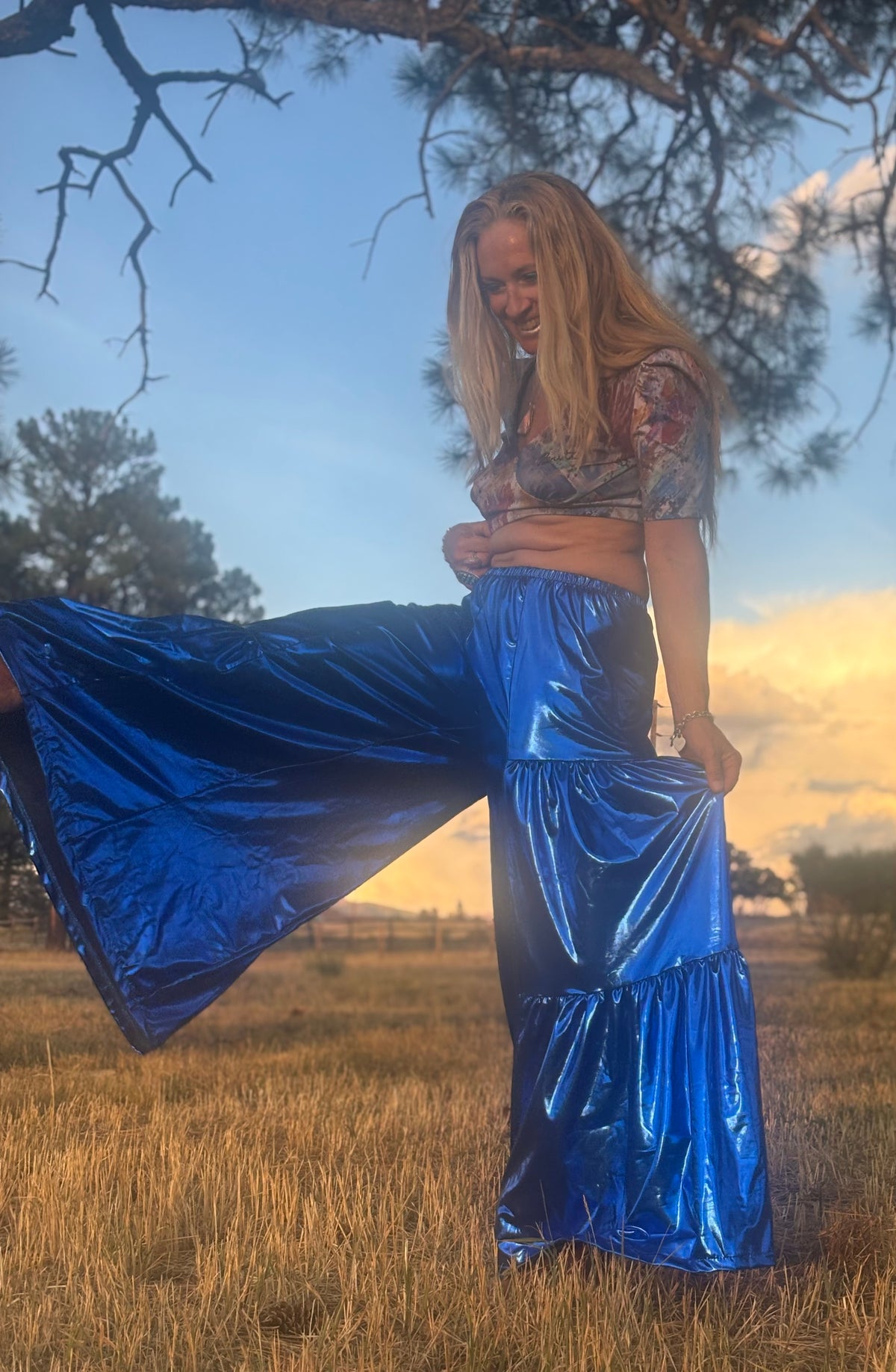 A Sandy Pants in Electric Sky