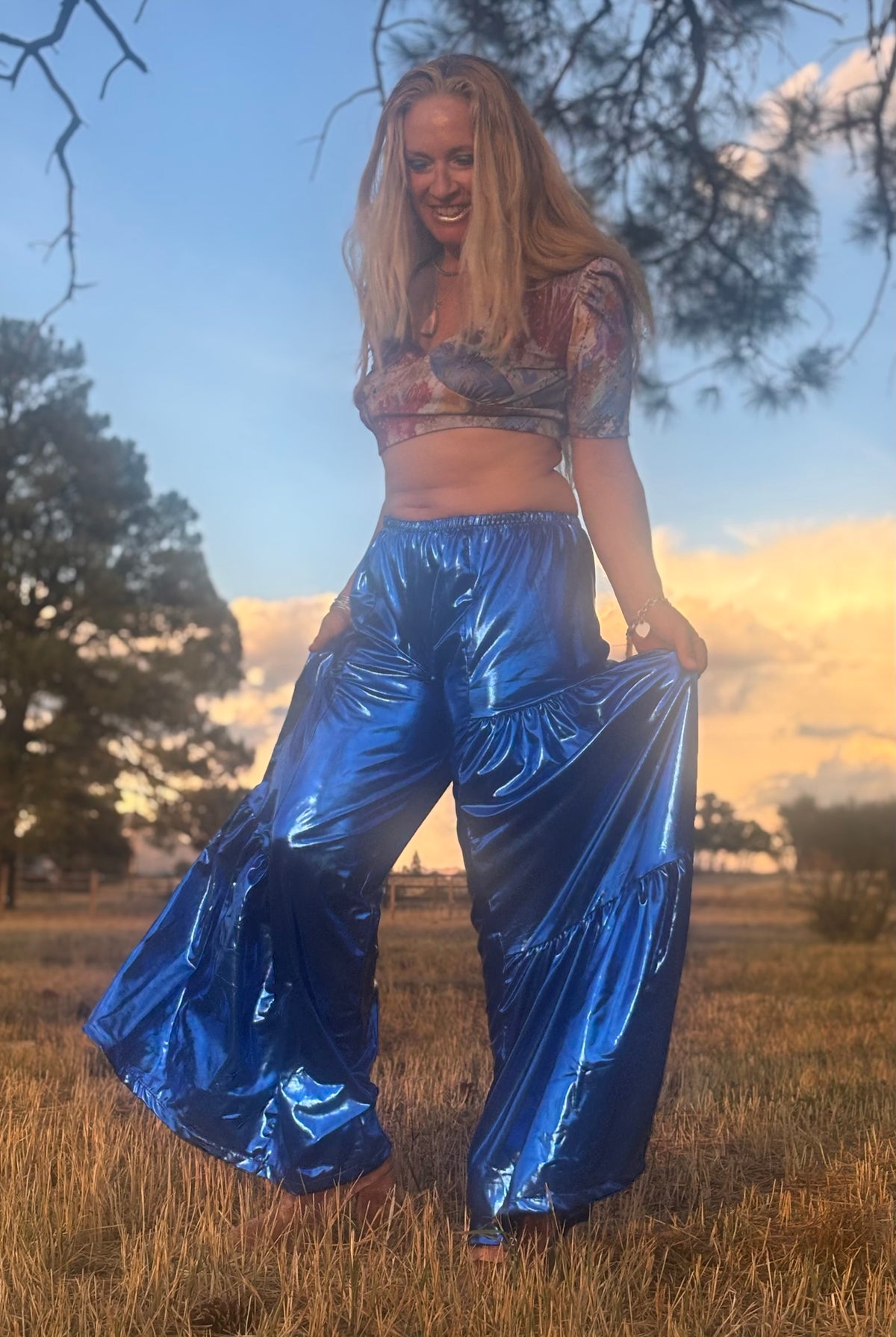 A Sandy Pants in Electric Sky