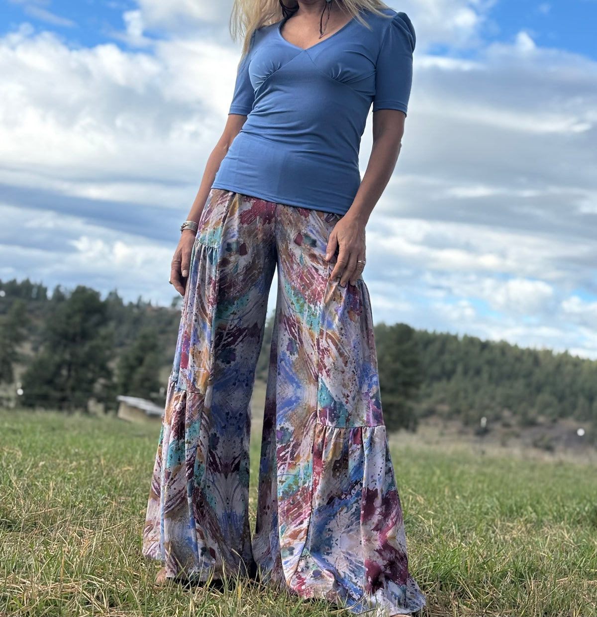 Elizabeth Top in Periwinkle