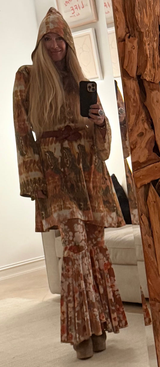 Daisy Bell Pants in Floral Velvet