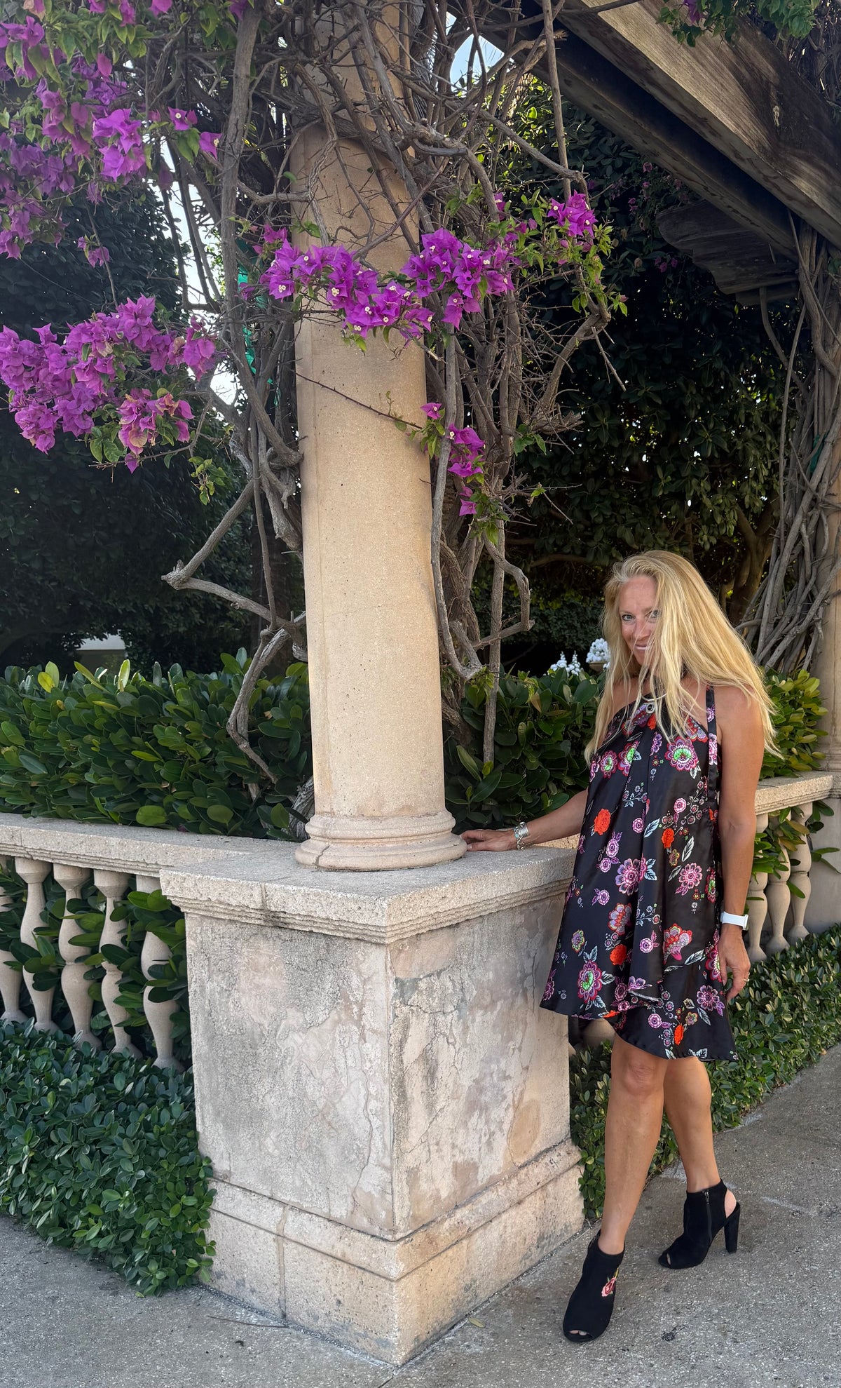 Camelion Skirt in Midnight Blossom
