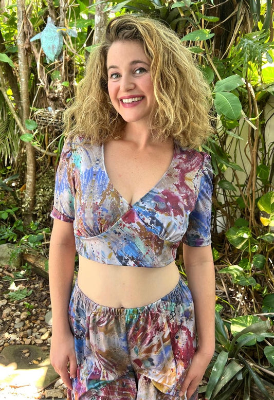 Betsy Crop Top in Essence