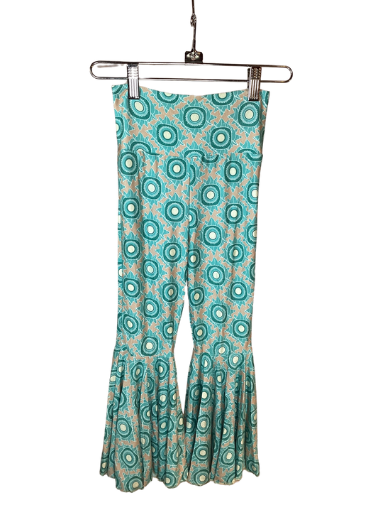 Lil Daisy Bell Pants in Aqua Mandala